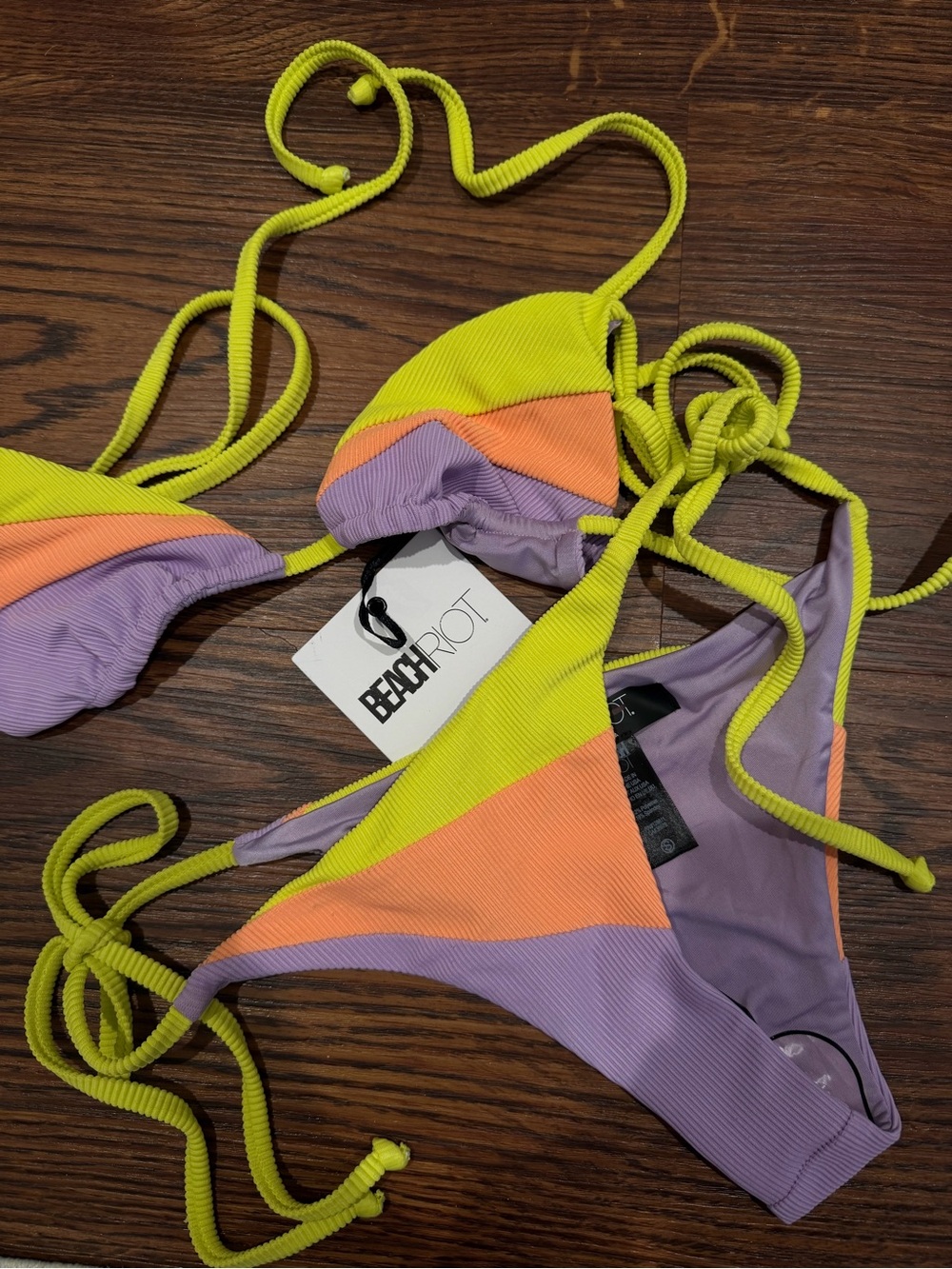 NWT Beach Riot Triangle Bikini